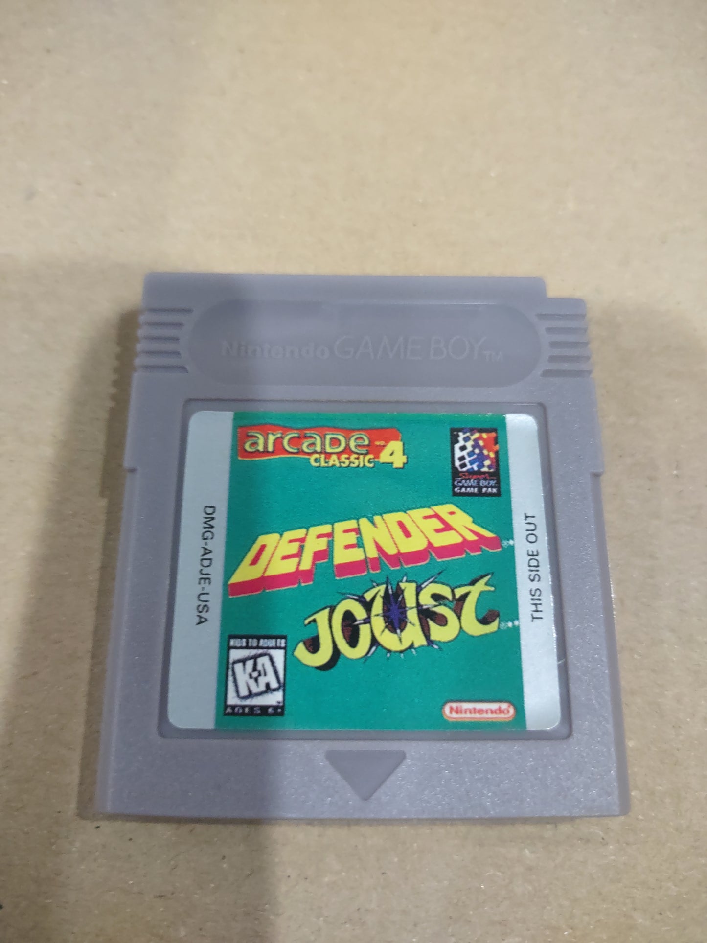 Gioco Nintendo game boy Arcade Classic 4 Defender Joust