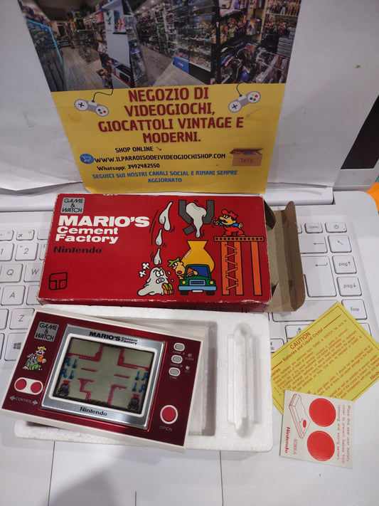 Gioco Nintendo game & Watch mario's cemento factory