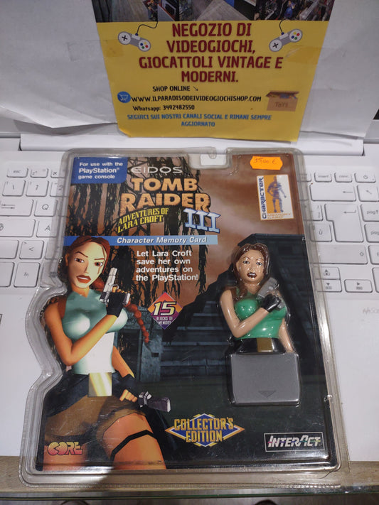 Memory card PlayStation PS1 tomb Raider 3 Adventure Lara Croft