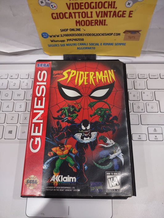 Gioco Sega Mega drive Genesis Marvel comics spider-man animated series