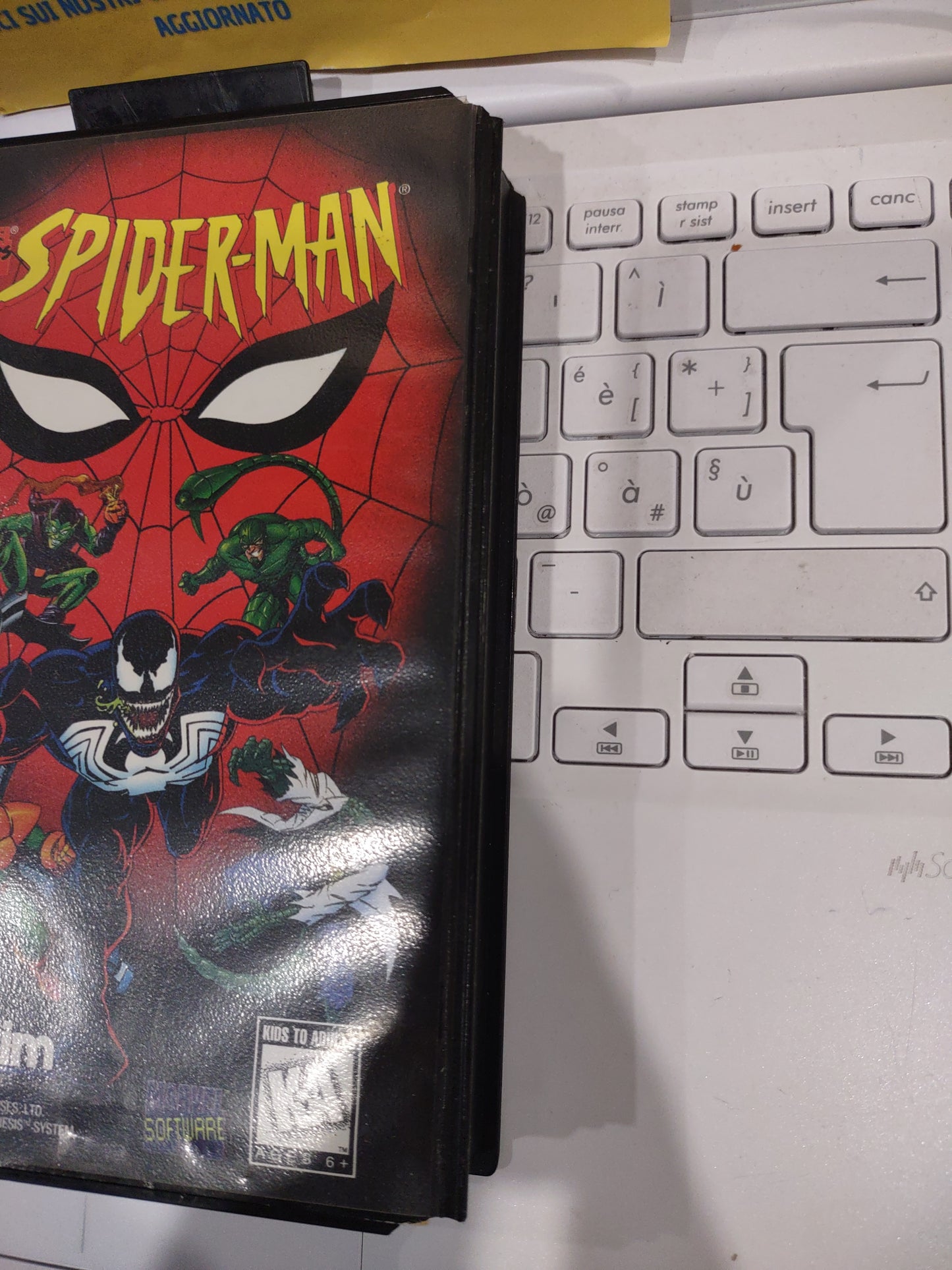 Gioco Sega Mega drive Genesis Marvel comics spider-man animated series