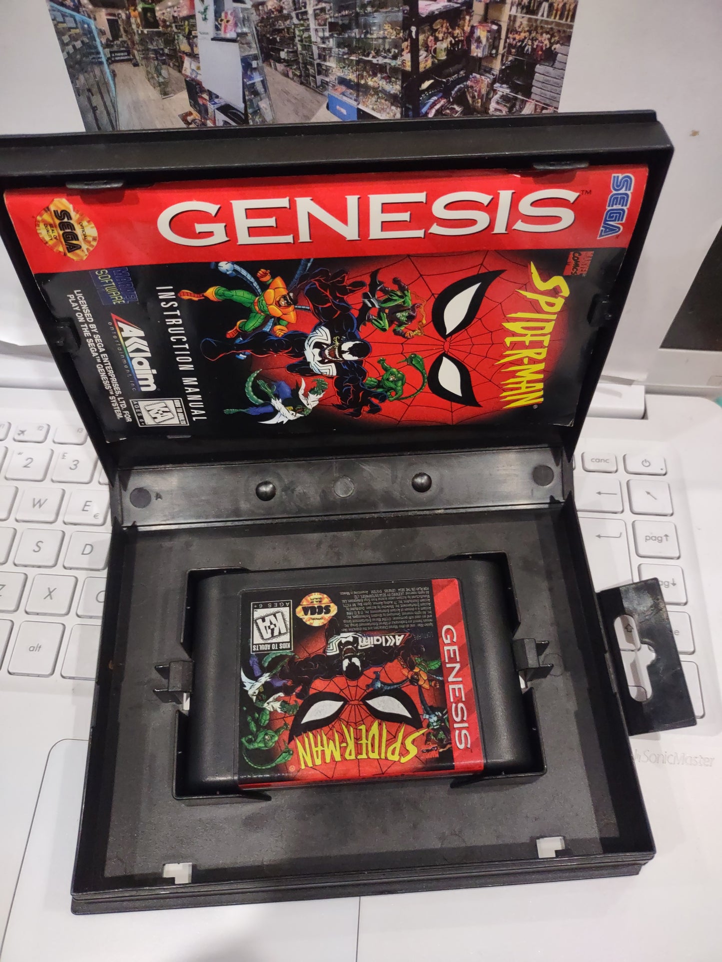 Gioco Sega Mega drive Genesis Marvel comics spider-man animated series