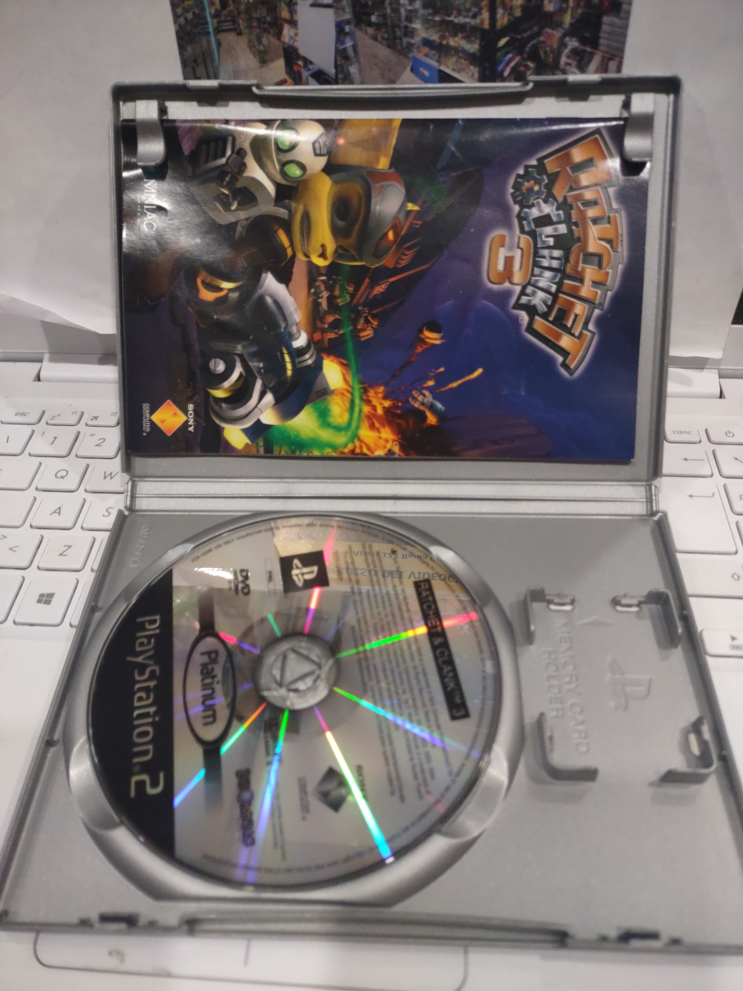 Gioco PlayStation PS2 Ratchet and Clank 3 Platinum