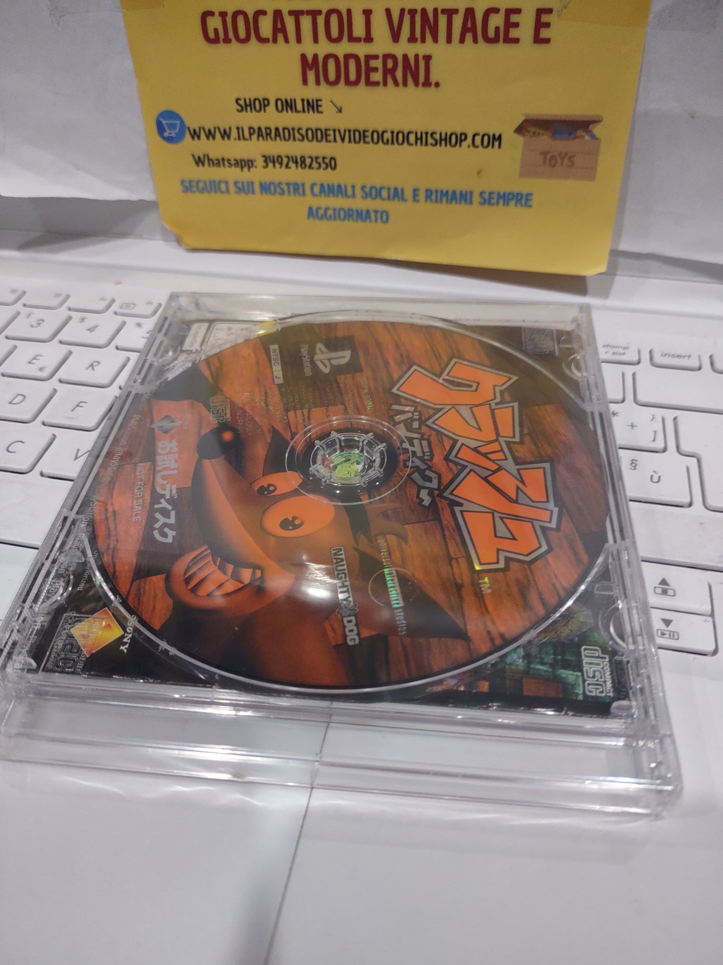Gioco PlayStation PS1 crash Bandicoot demo trial disc Limited sealed Japan