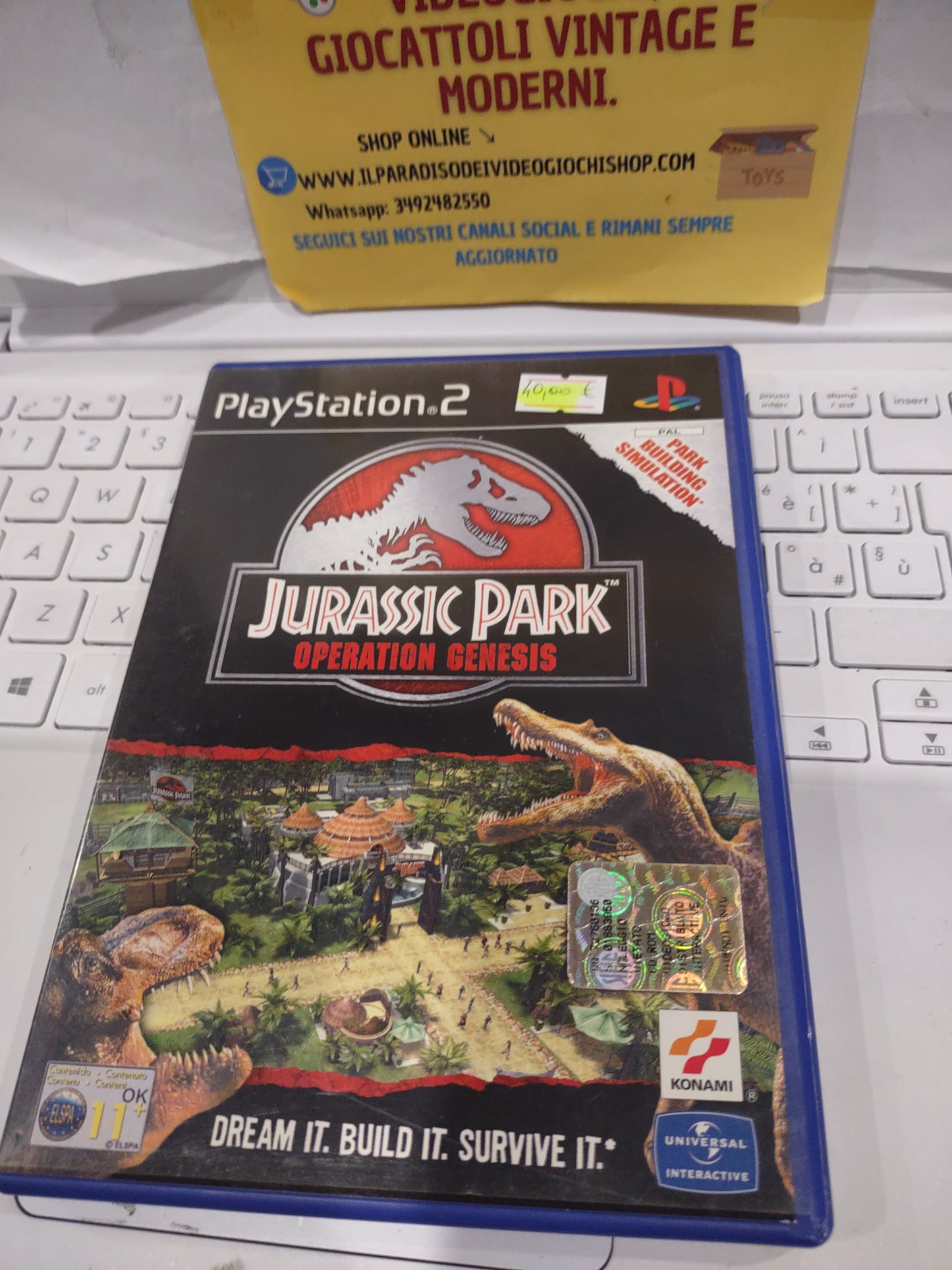 Gioco PlayStation PS2 Jurassic Park operation genesis