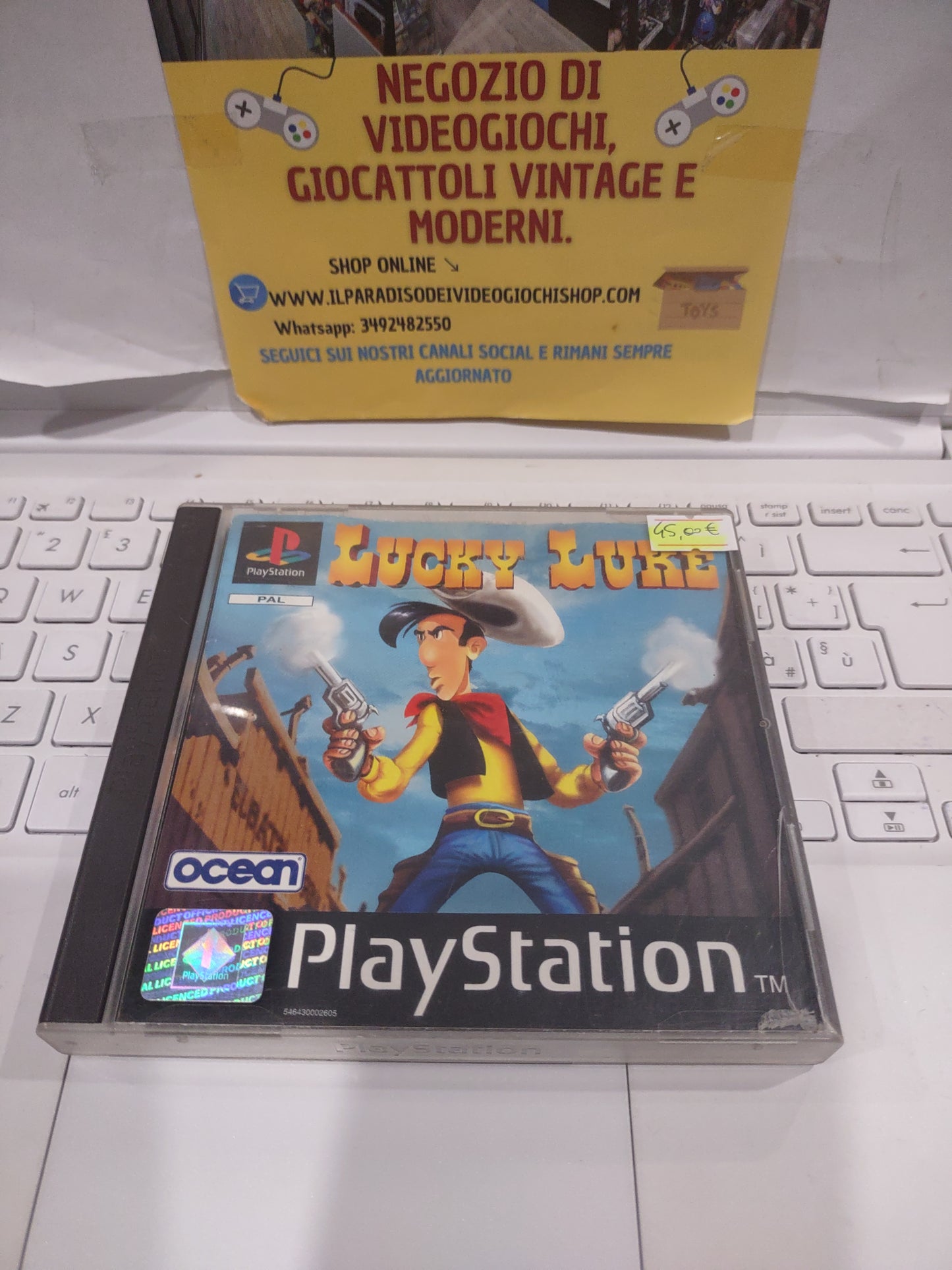 Gioco PlayStation PS1 lucky Luke PAL Ita