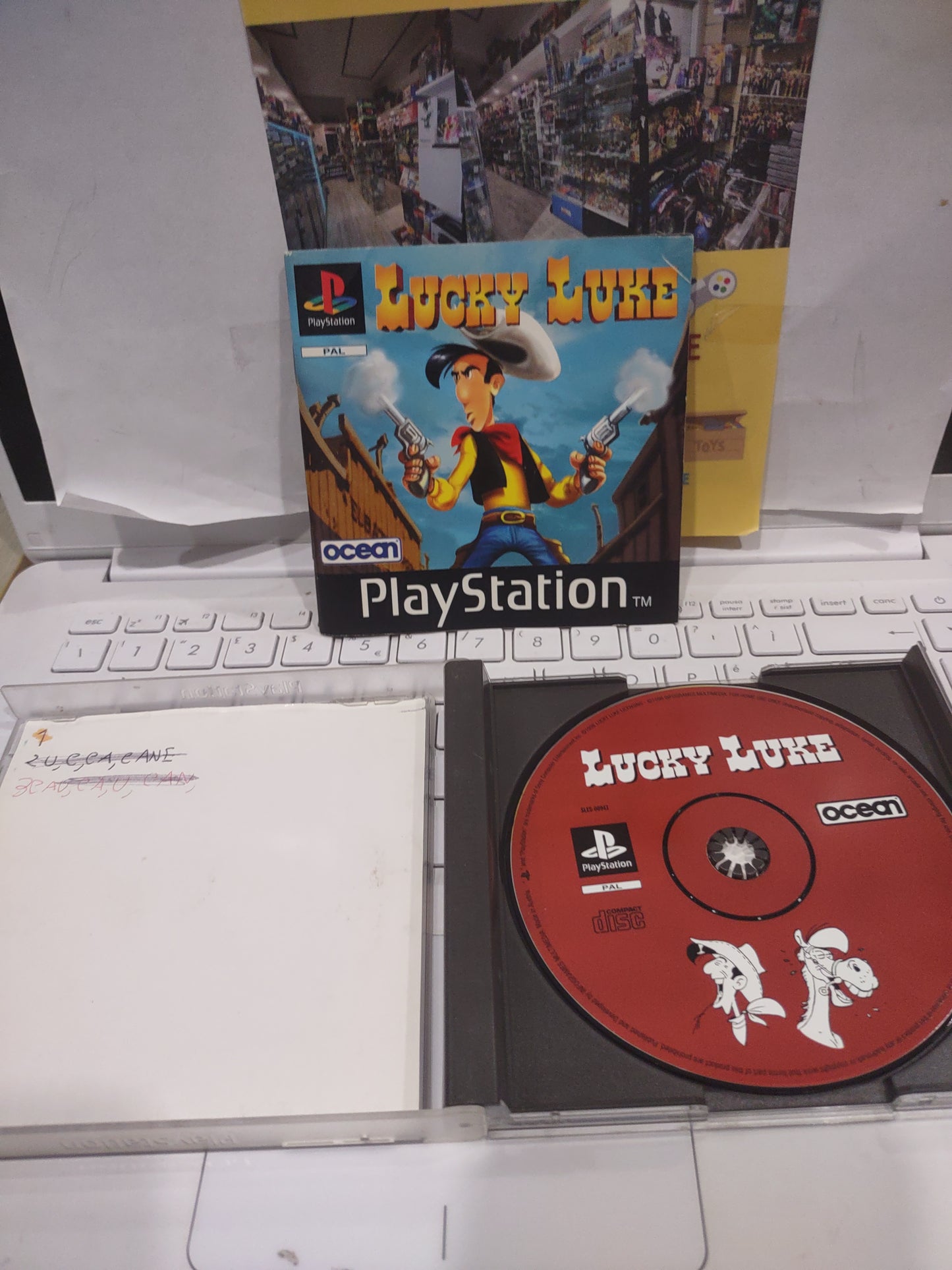 Gioco PlayStation PS1 lucky Luke PAL Ita