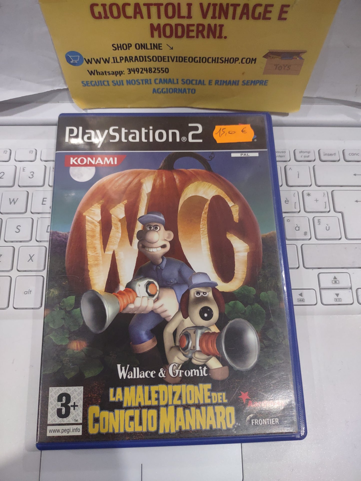 Gioco PlayStation PS2 Wallace and gromit la maledizione del coniglio mannaro