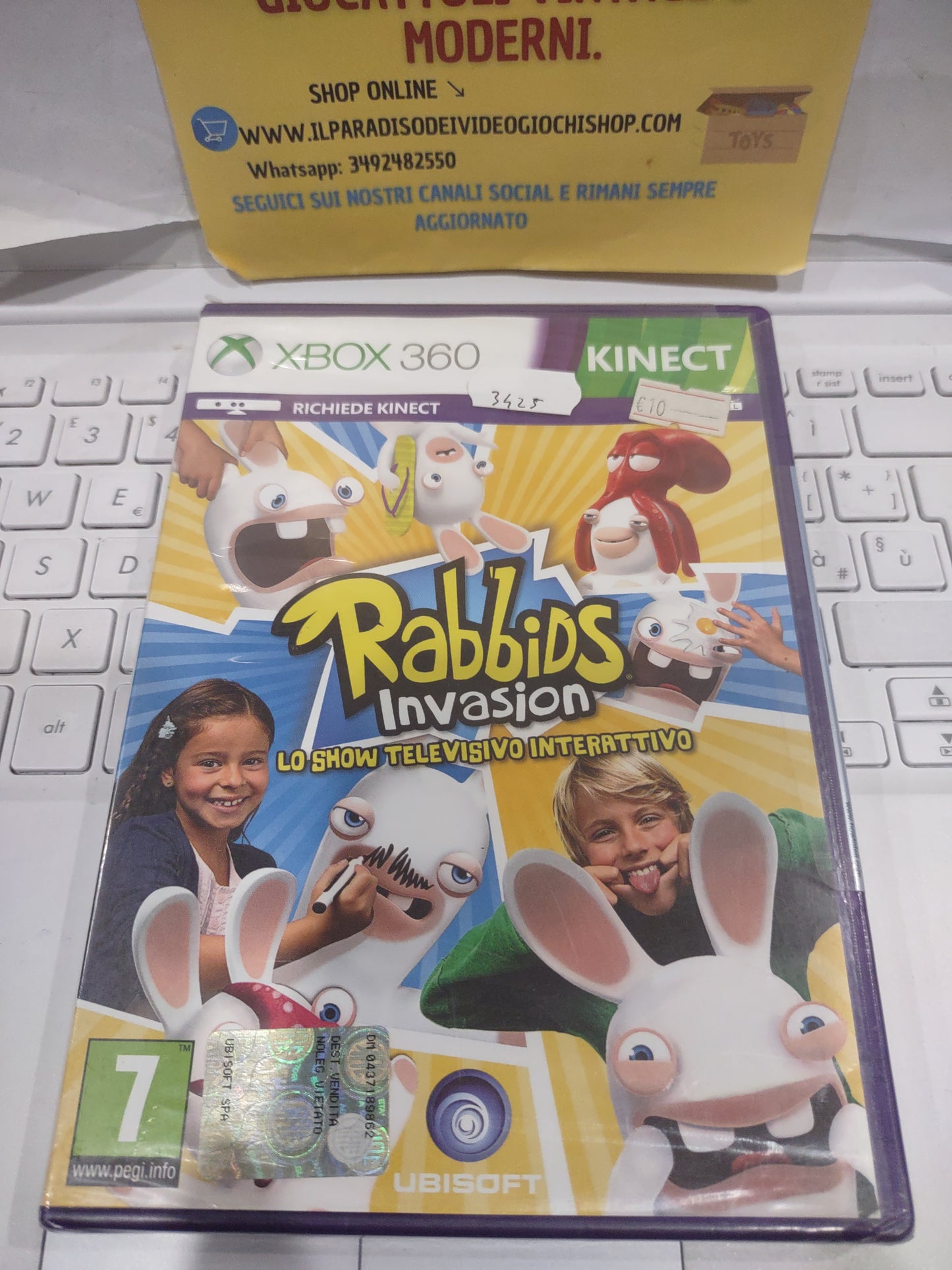 Gioco Xbox 360 Kinect rabbids invasione sealed