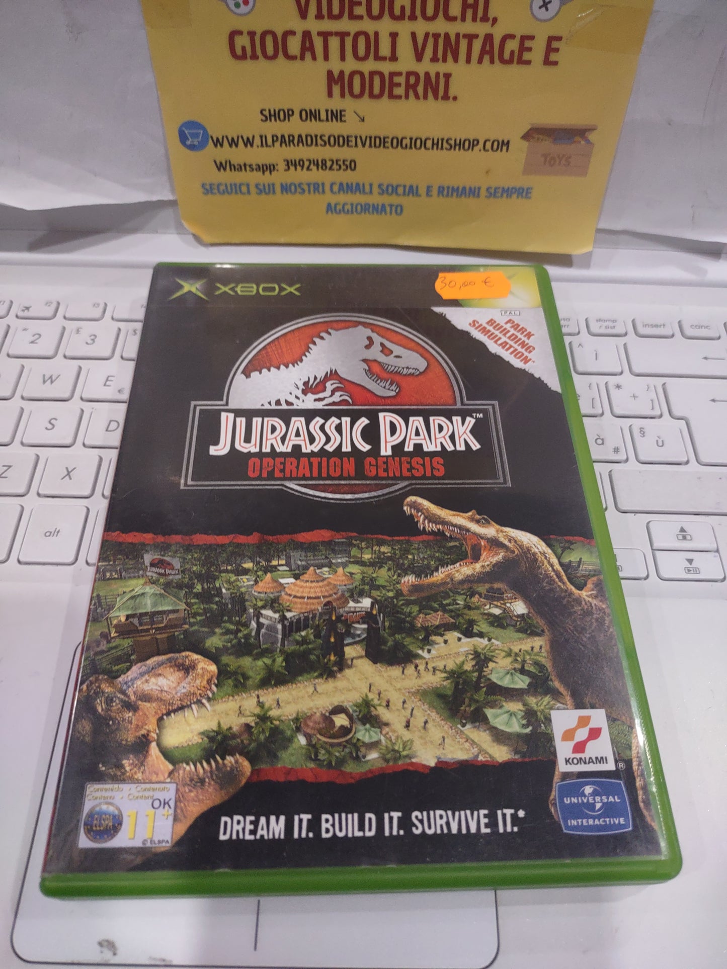 Gioco Xbox Jurassic Park operation genesis PAL ITA