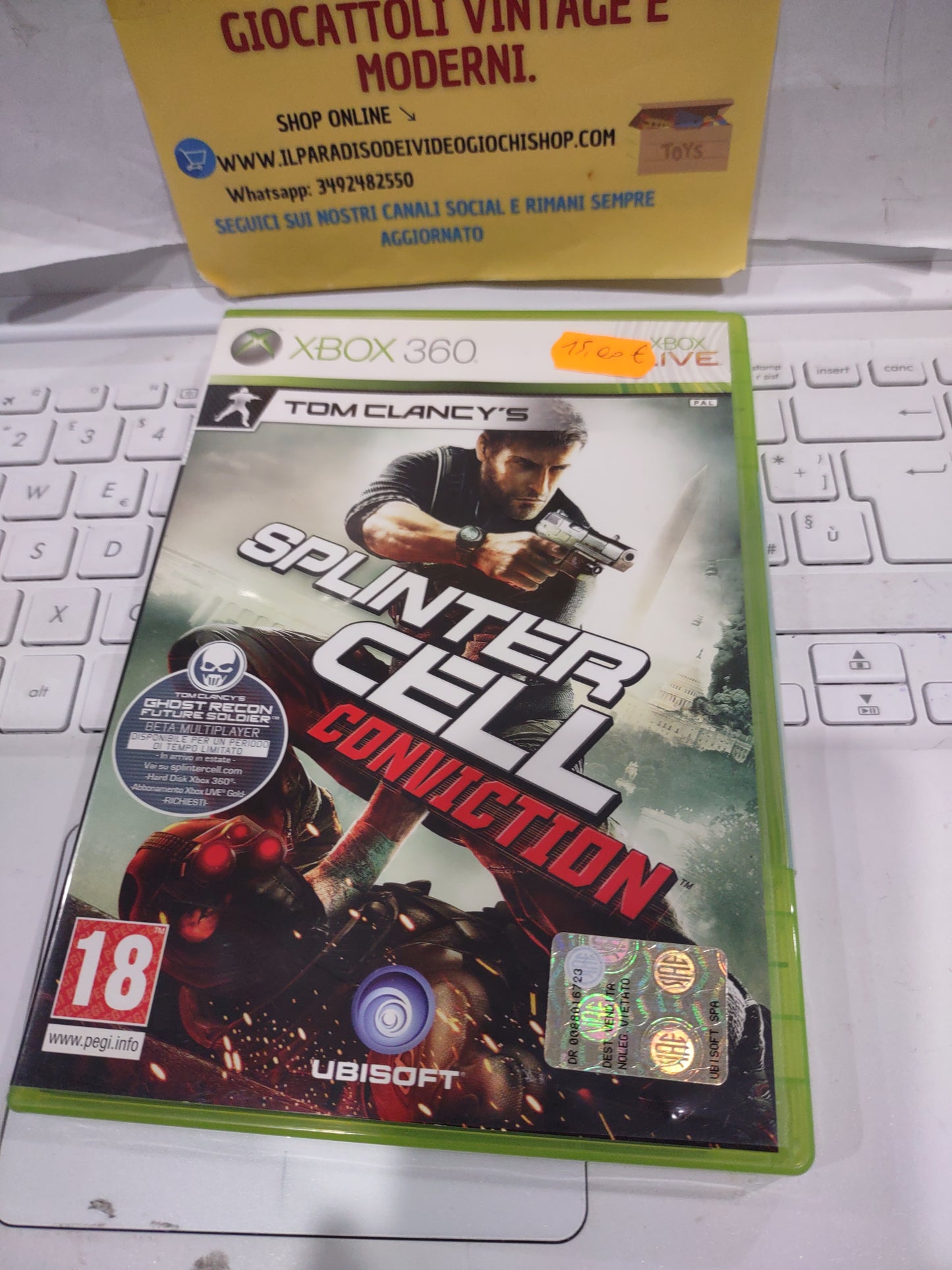 Gioco Xbox 360 Tom clancy's Splinter Cell comviction