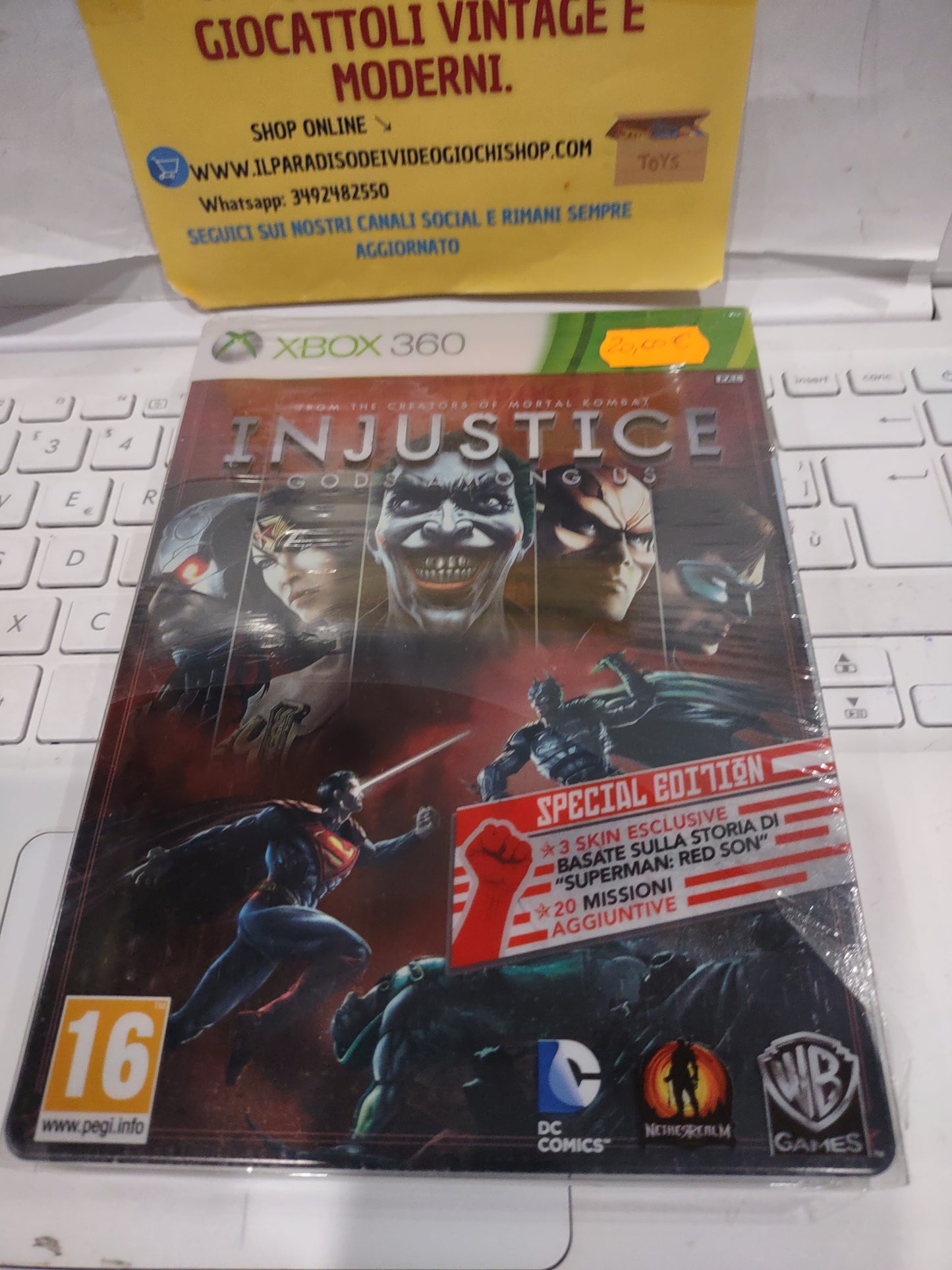 Gioco Xbox 360 Limited edition steelbook injustice gods among us