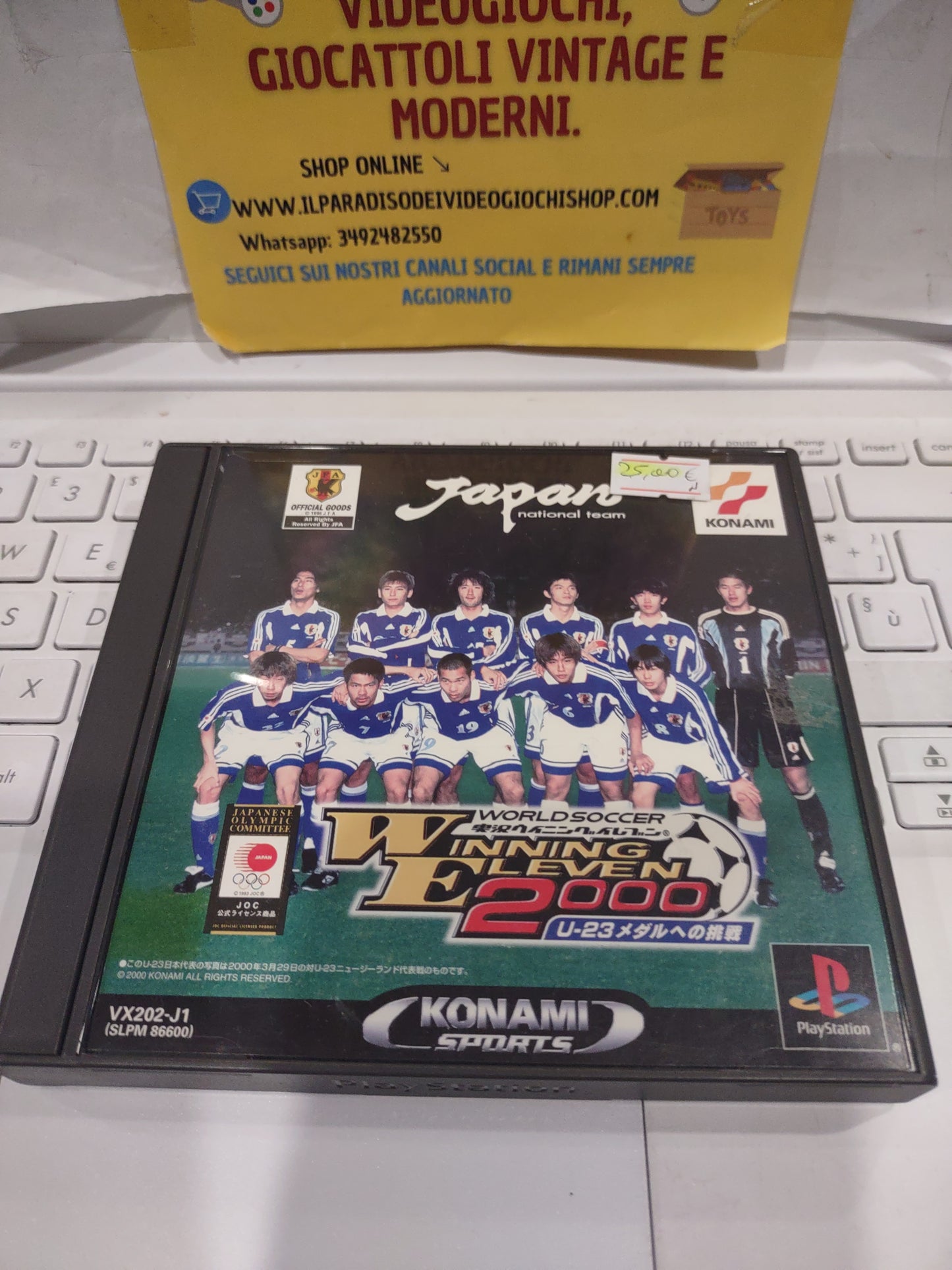 Gioco PlayStation PS1 Japan winning Eleven 2000