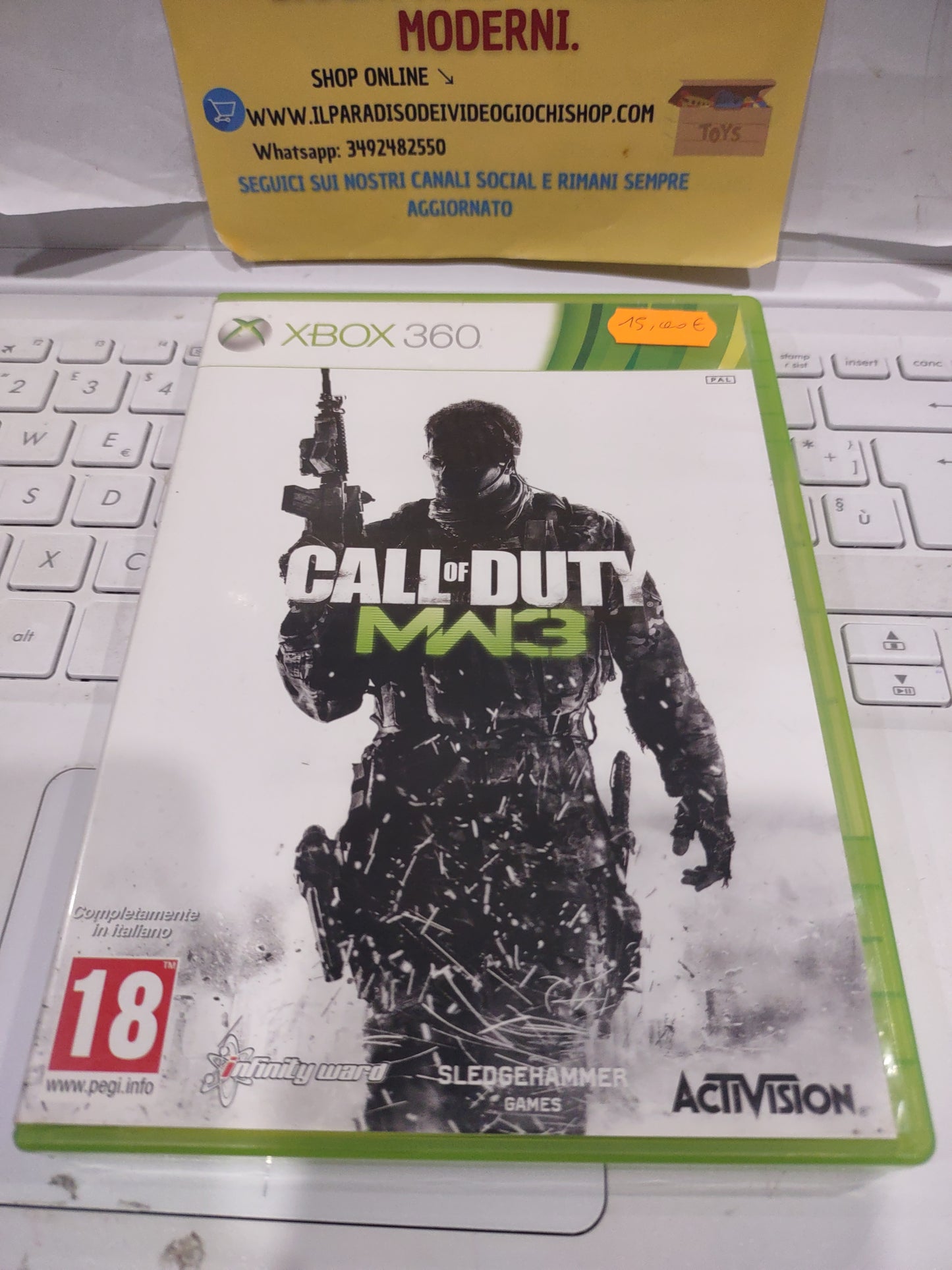 Gioco Xbox 360 call of duty moderno warfare 3 Ita