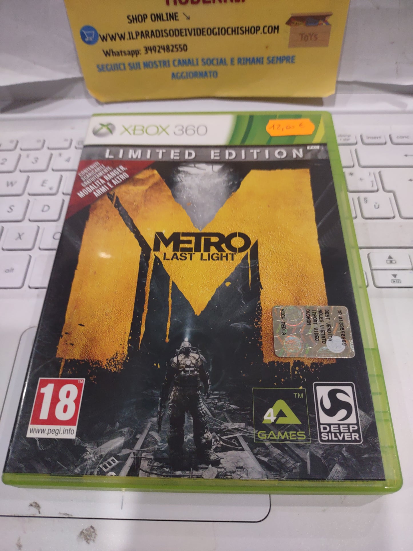 Gioco Xbox 360 metro last light limited edition