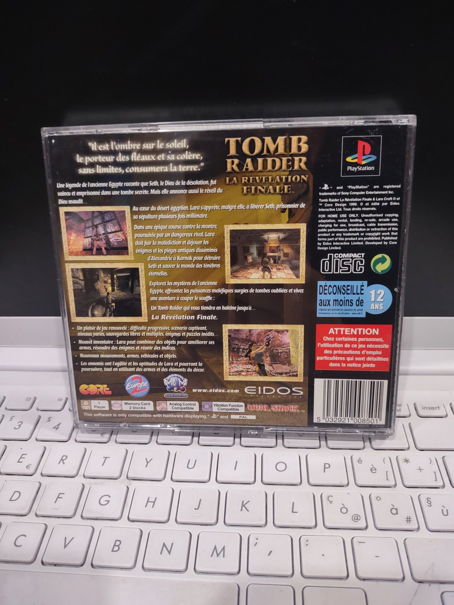 Gioco PlayStation PS1 tomb Raider revelation