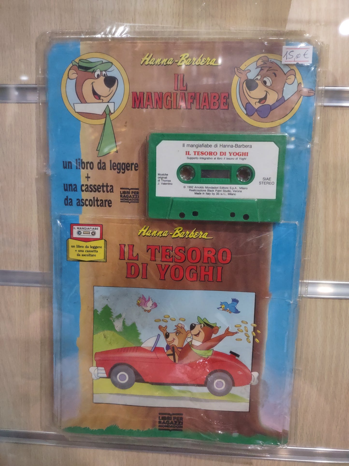 HAnna Barbera il mangia fiabe il tesoro di Yoghi vintage cassetta più libero