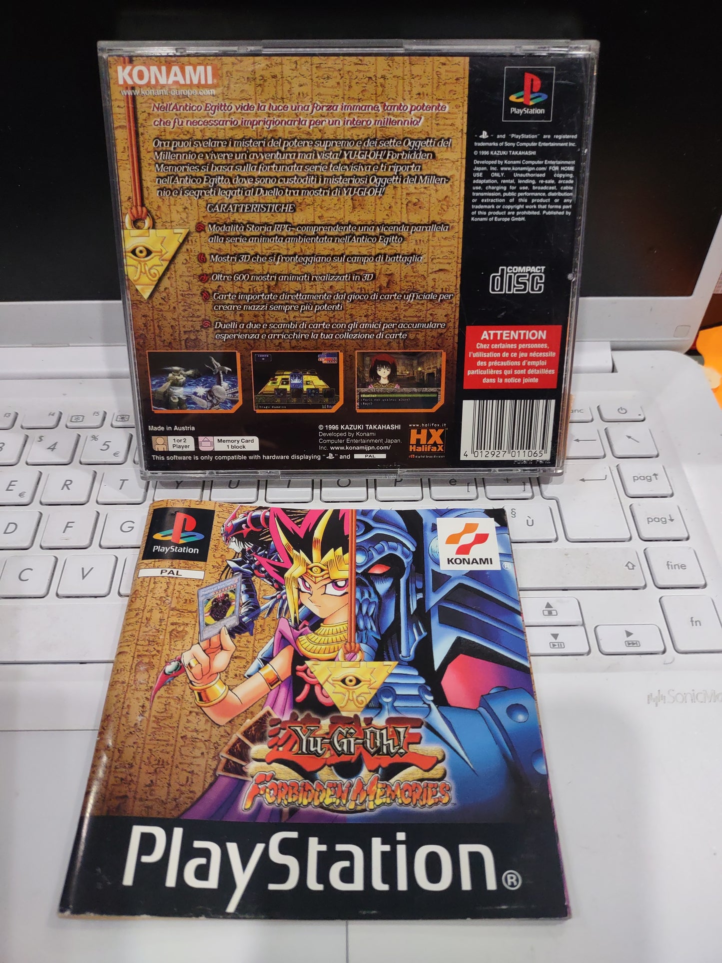 Gioco PlayStation PS1 yu-gi-oh forbidden Memories