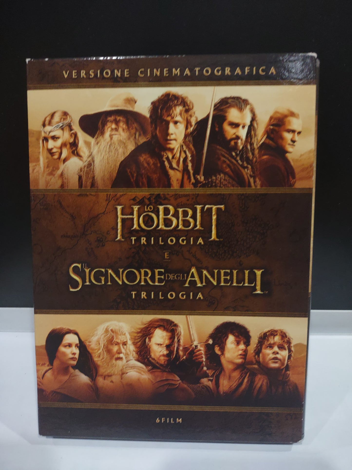 Cofanetto 6 film il signore degli anelli e lo Hobbit trilogia DVD