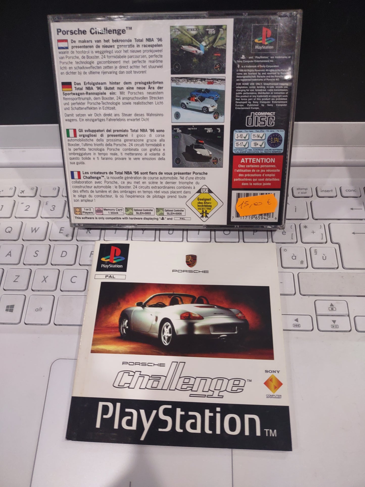 Gioco PlayStation PS1 Porsche challenge