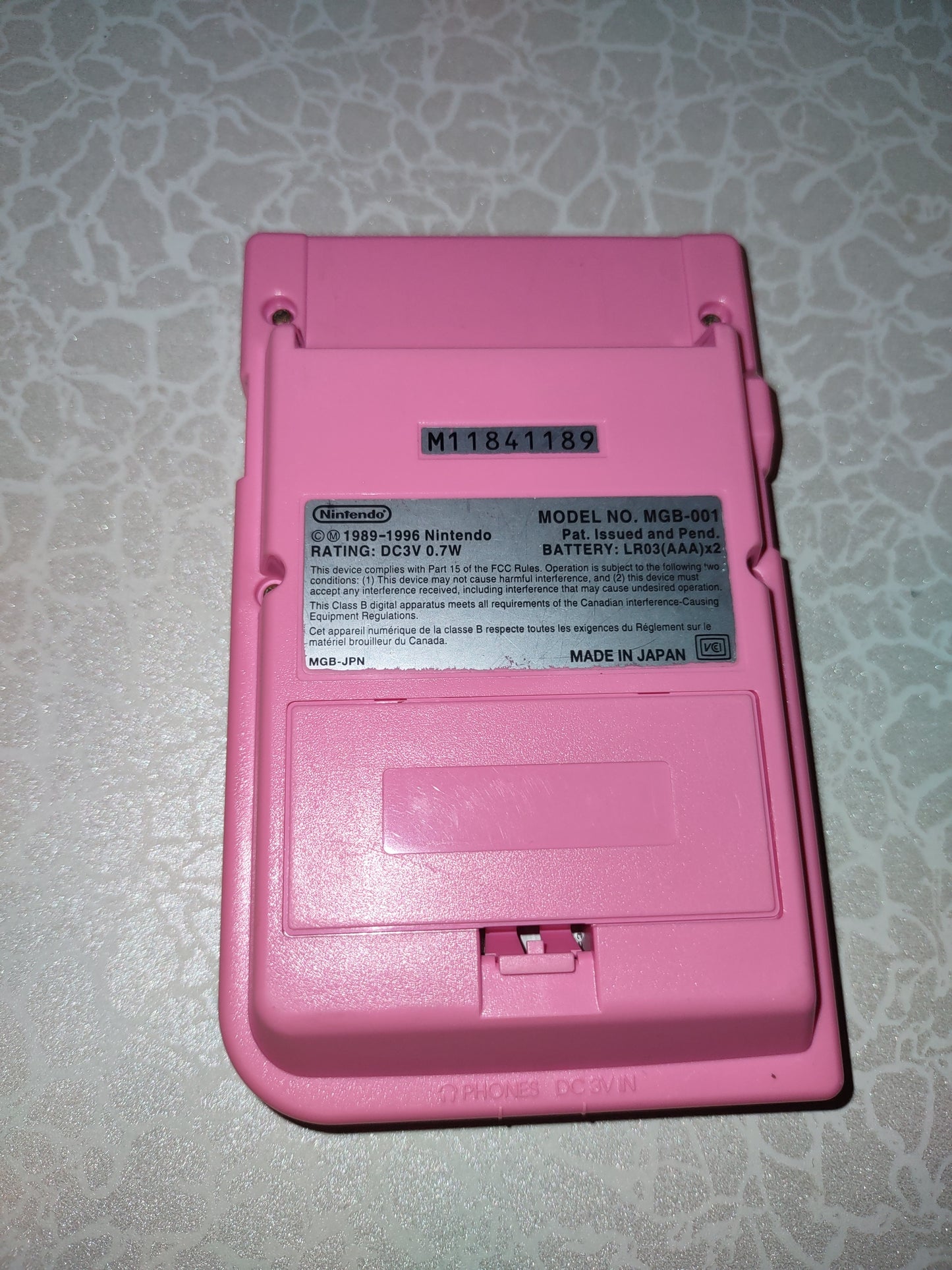 Console Nintendo game boy Pocket Rosa Pink