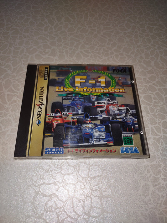 Gioco sega Saturn F1 formula uno live information