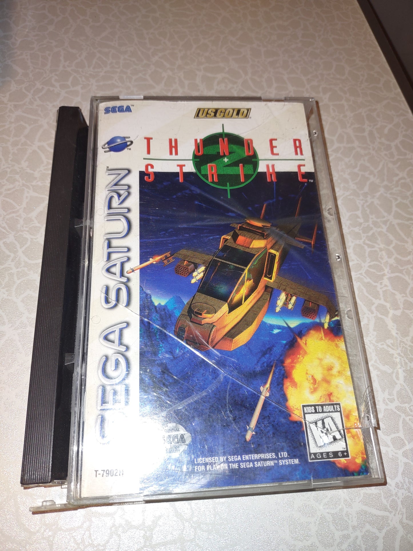 Gioco sega Saturn NTSC thunder strike US gold