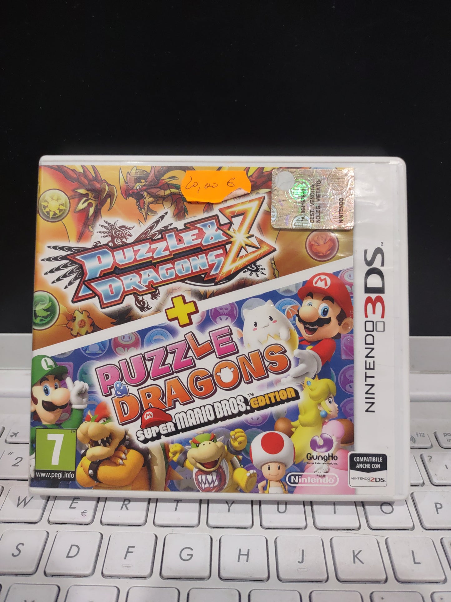 Gioco Nintendo 3DS puzzle dragons Z più puzzle dragons Mario Bros edition