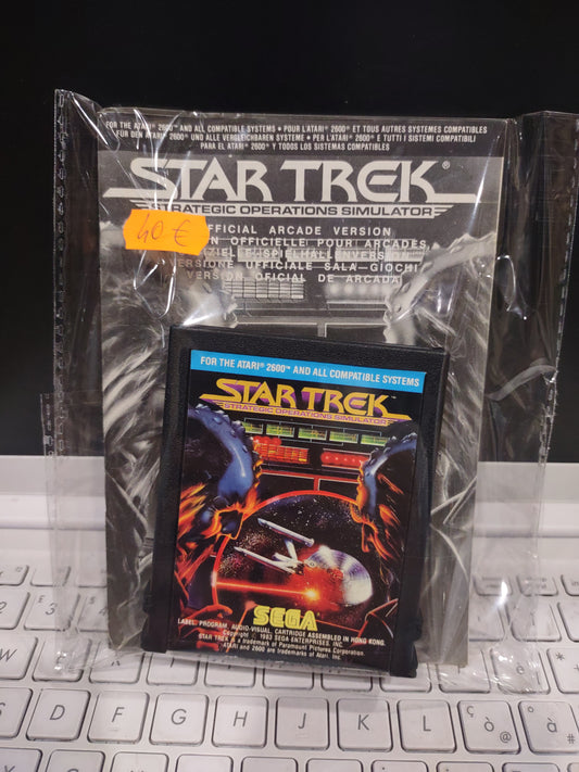 Gioco Atari cartuccia e istruzioni Star Trek strategic operations simulator