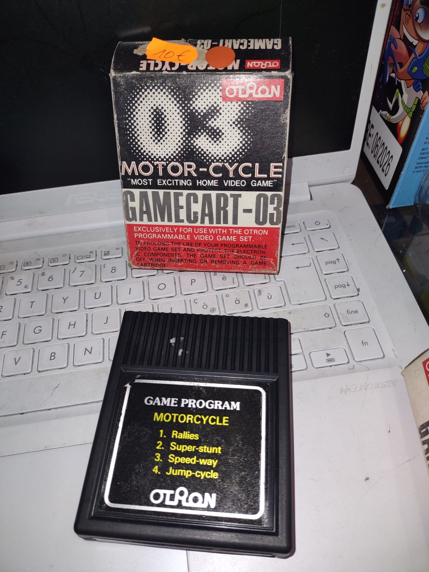 Gioco cartuccia vintage otron motor cycle 03