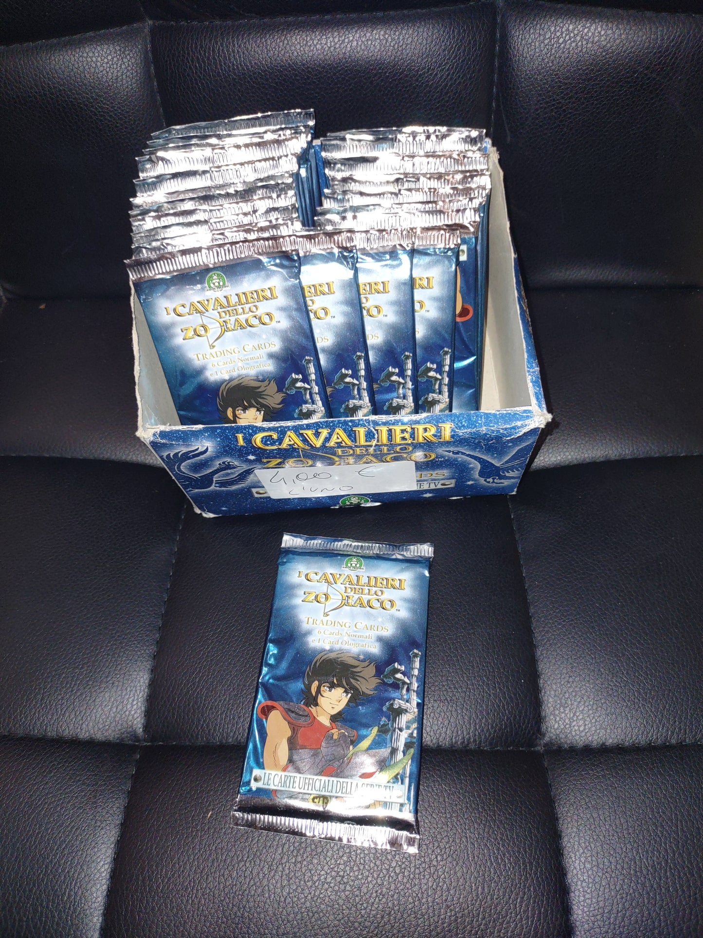 Pacchetto card cartone animato i cavalieri dello zodiaco italiano
