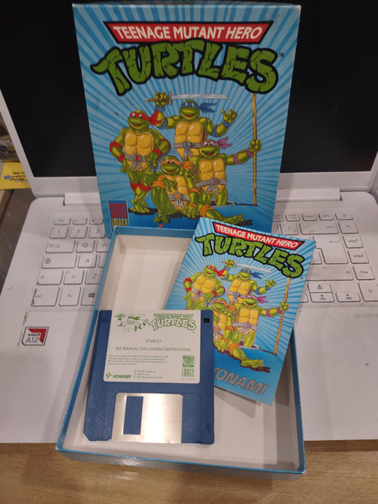 Gioco PC floppy computer IBM vintage turtles ninja