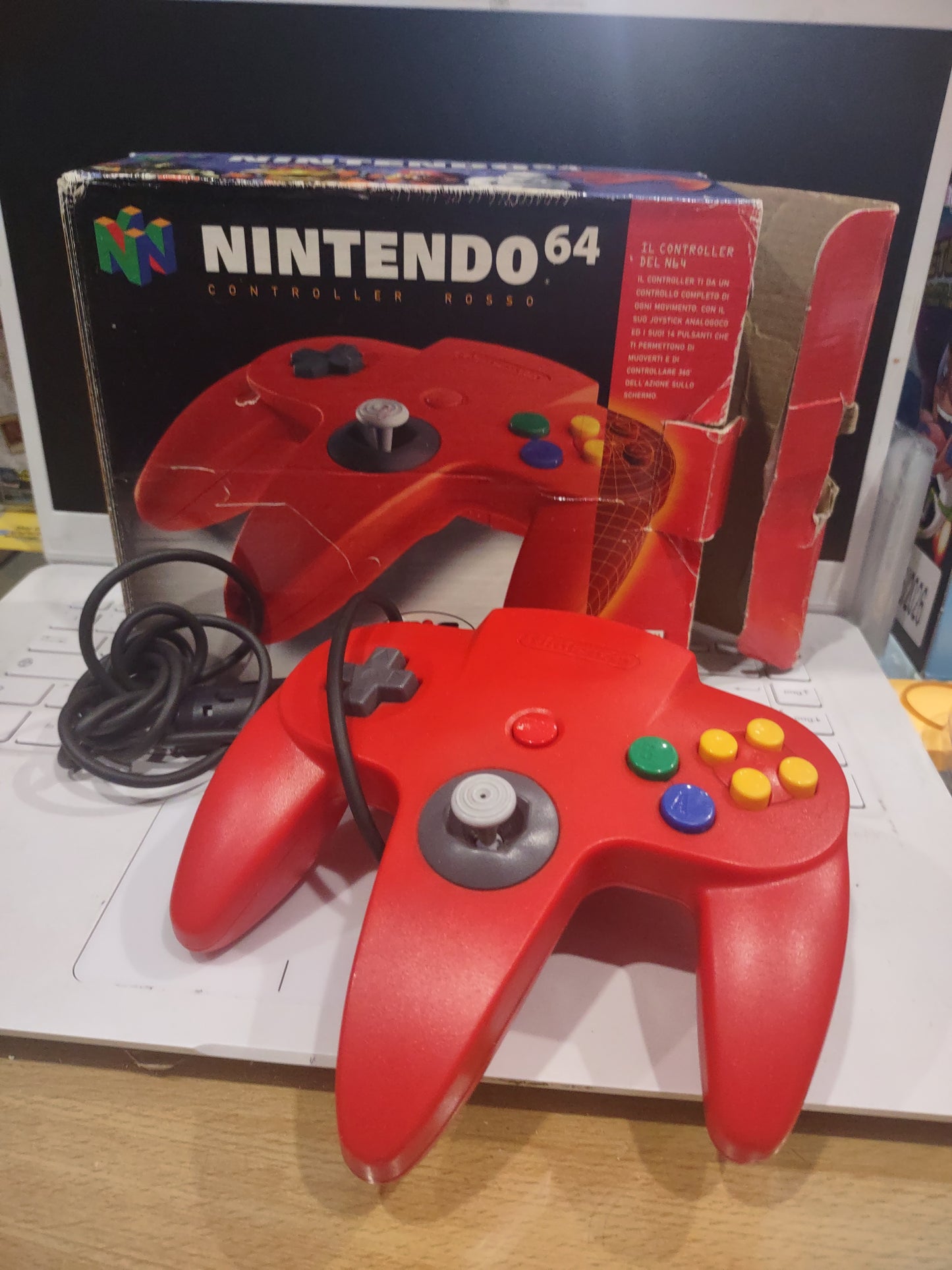 Controller Nintendo 64 rosso originale