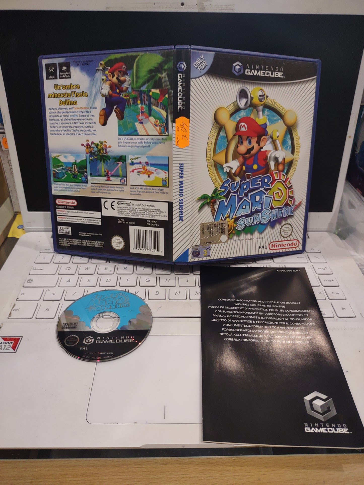 Gioco Nintendo GameCube ita Super Mario sunshine no istruzioni