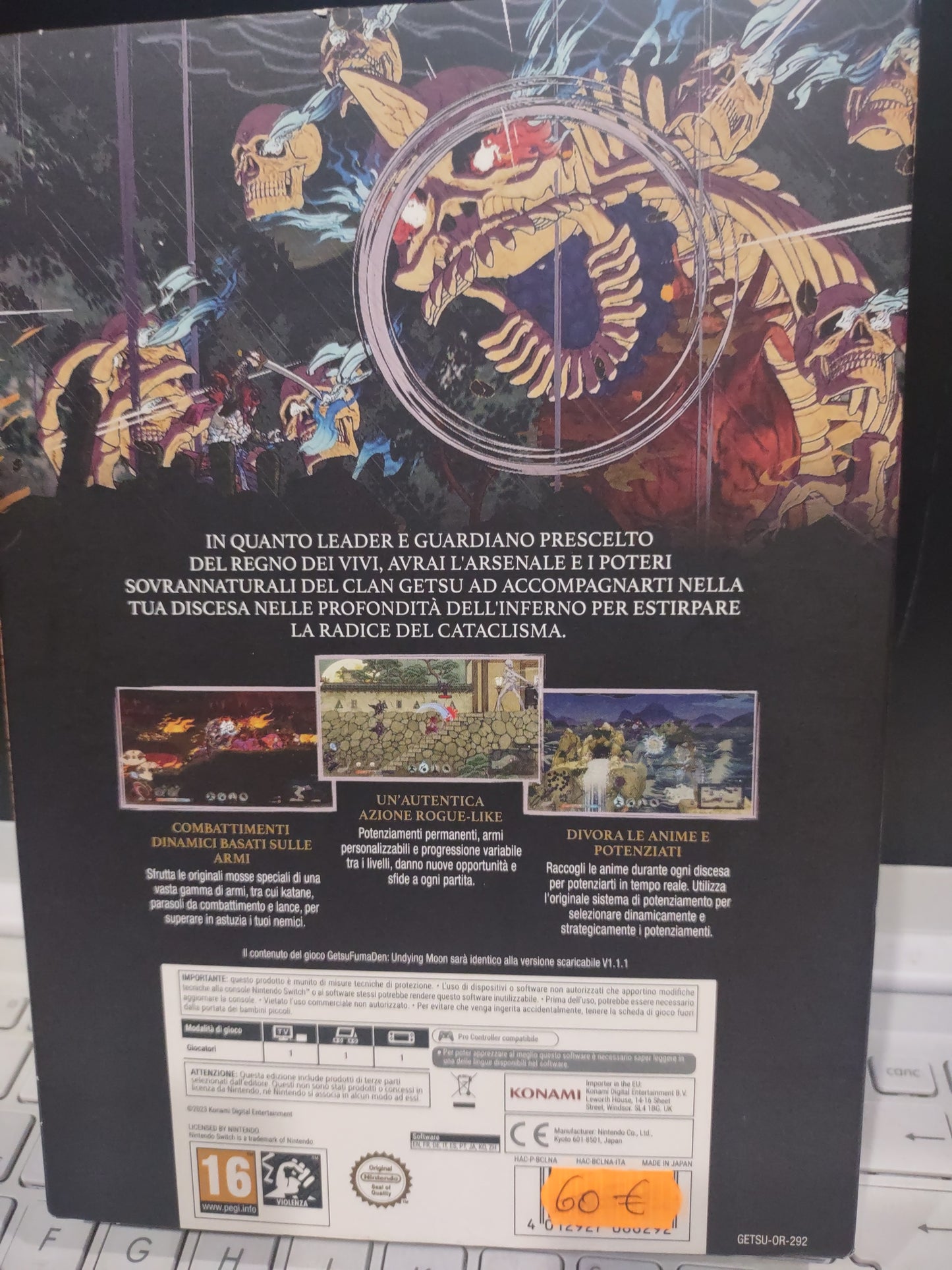 Gioco Nintendo switch GetsuFumaDen undying Moon edizione Deluxe ITA konami game