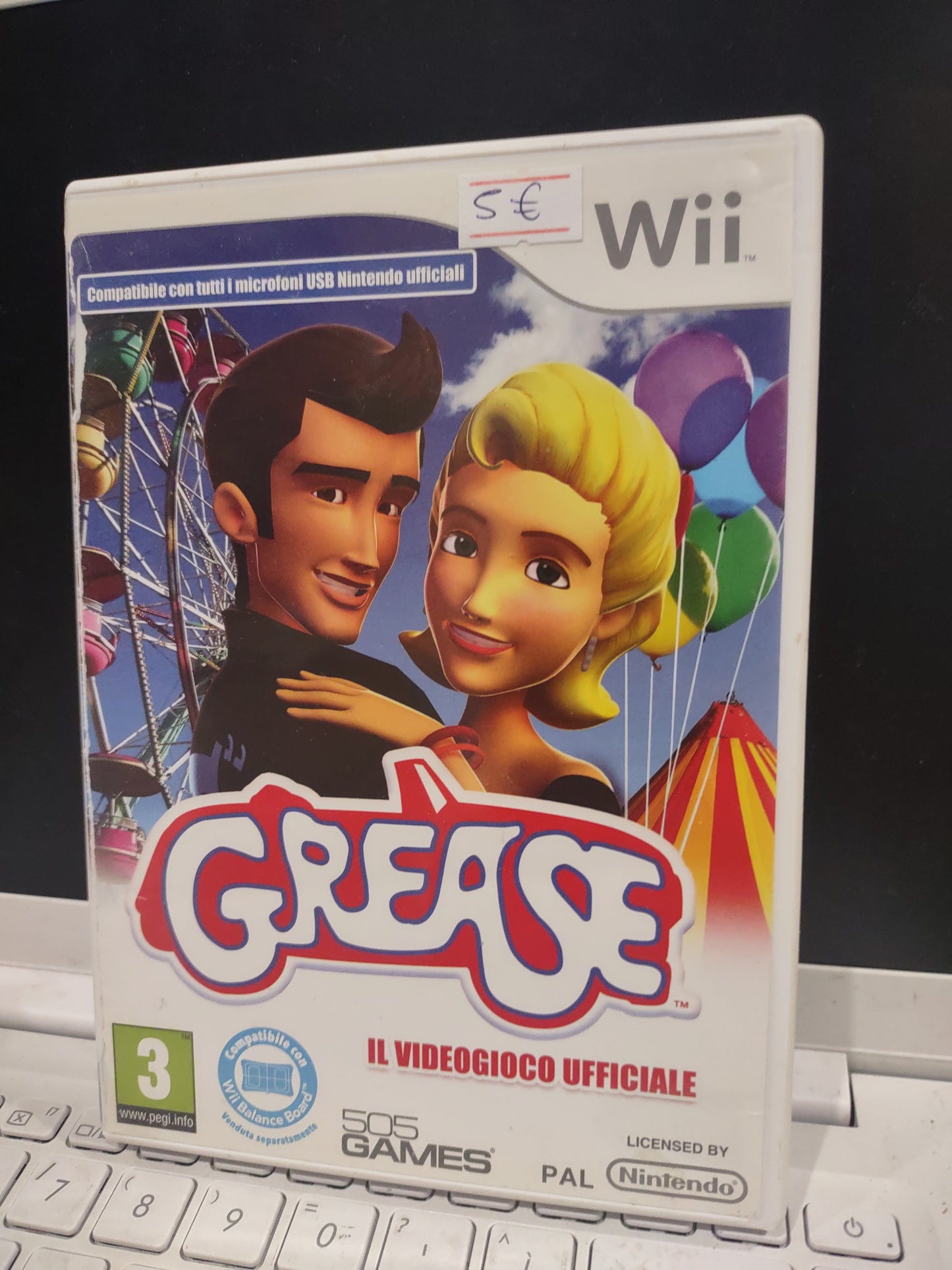 Gioco Nintendo Wii Grease il videogioco ufficiale