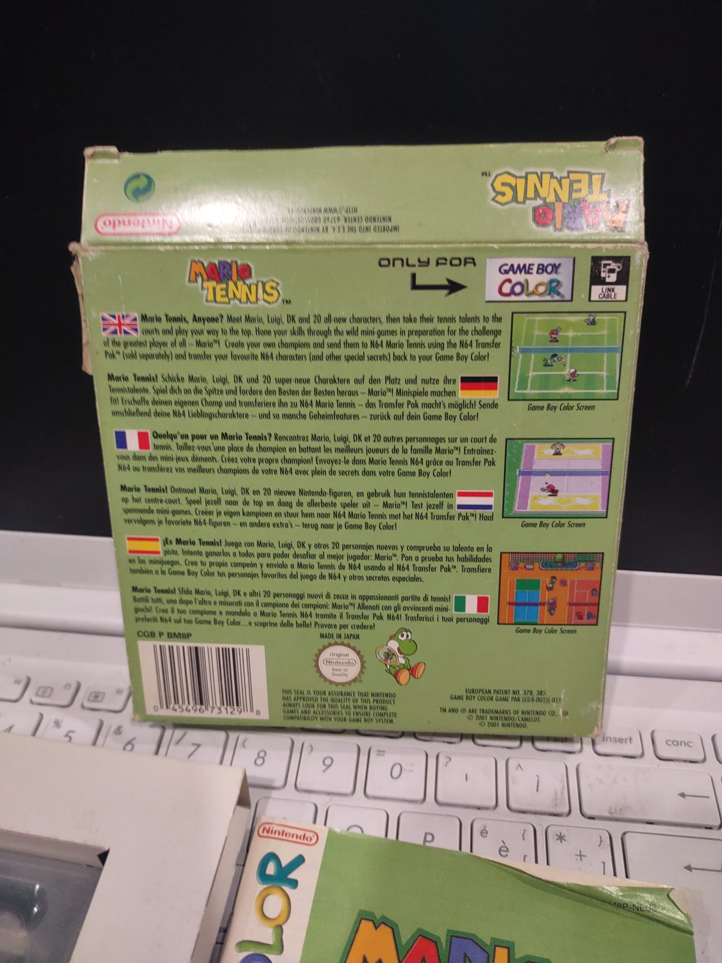 Gioco Game boy color Mario tennis completo di scatola Nintendo