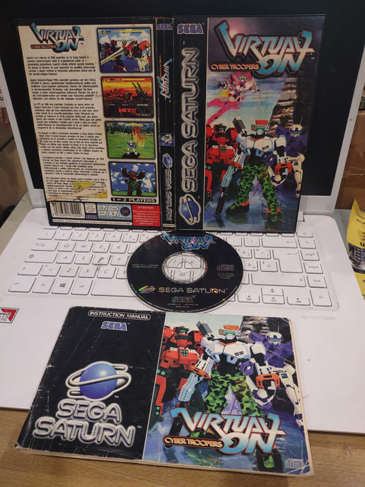 Gioco sega Saturn virtual on cyber troopers