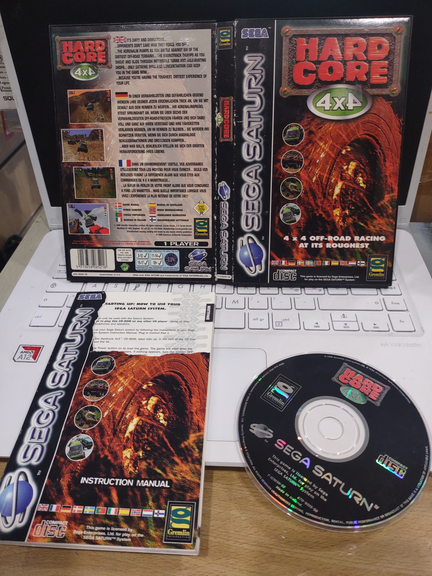 Gioco sega Saturn hardcore 4x4 off road racing