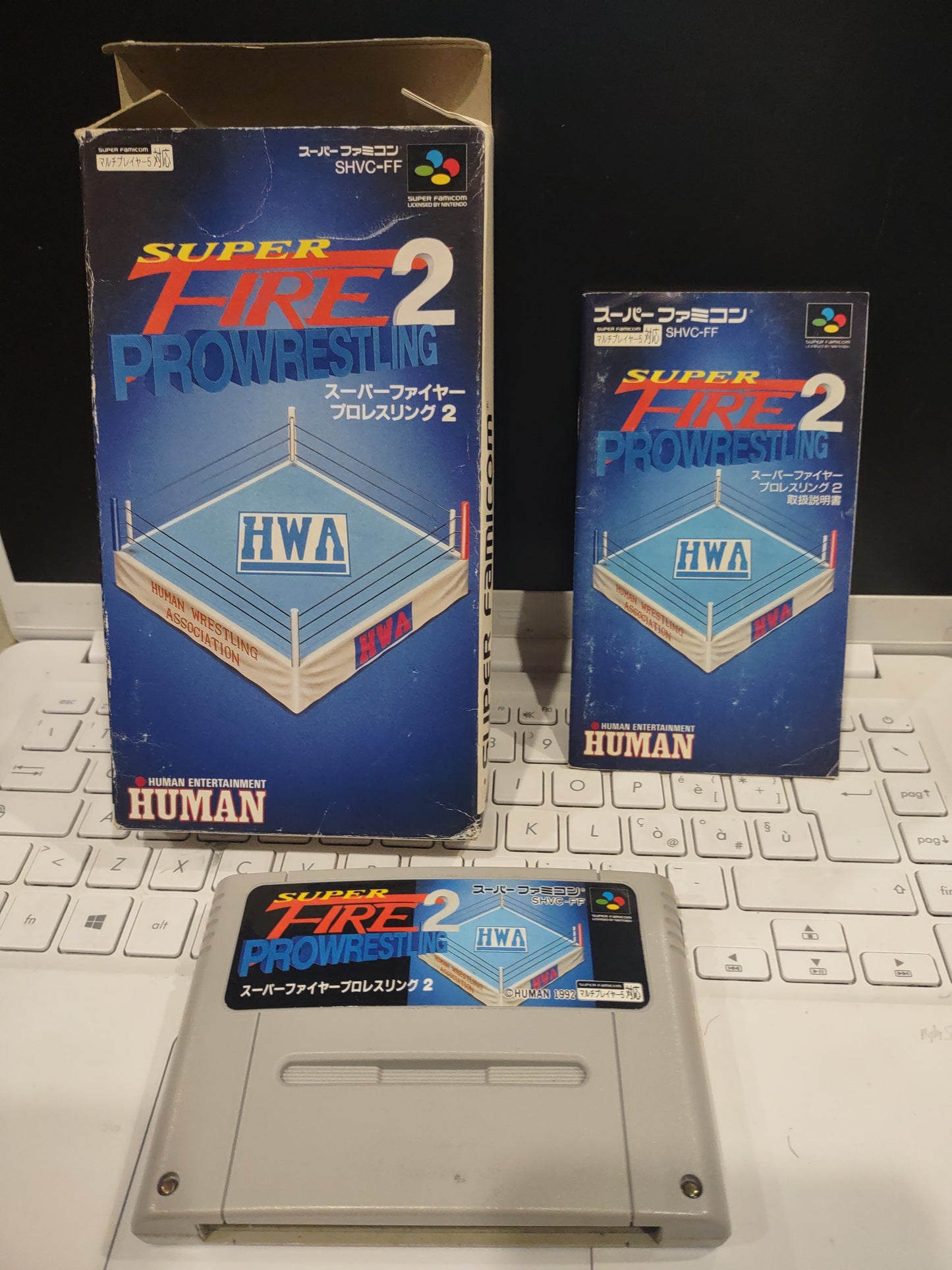 Gioco Nintendo Super famicom super Fire pro wrestling