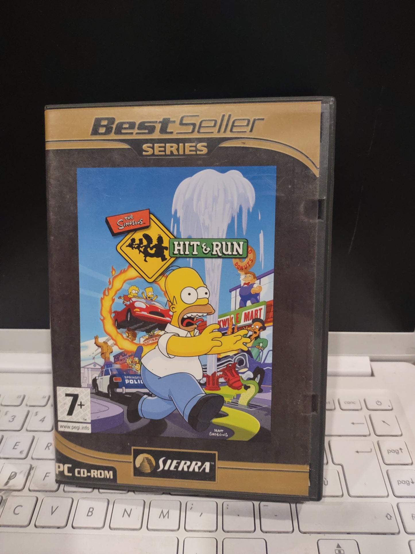 Gioco PC CD ROM computer dei Simpsons hit & run