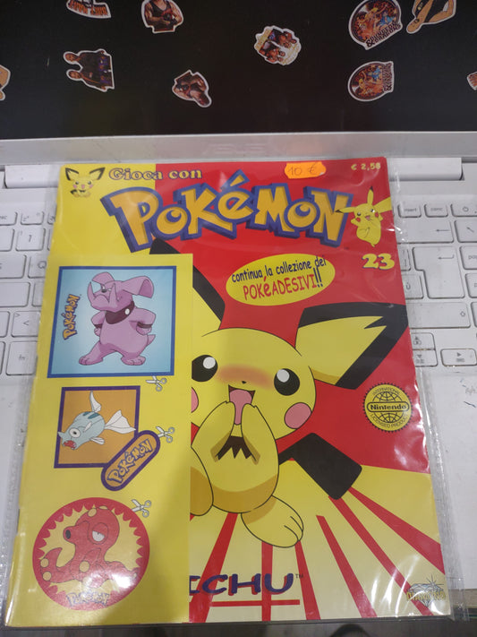 Rivista gioca con Pokémon #23 con adesivi Nintendo