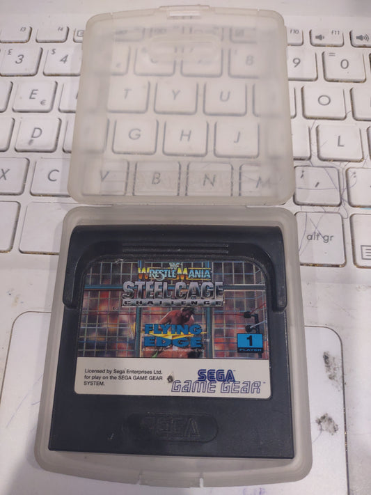 Gioco sega game gear WWf WrestleMania Steel  Cage challenge