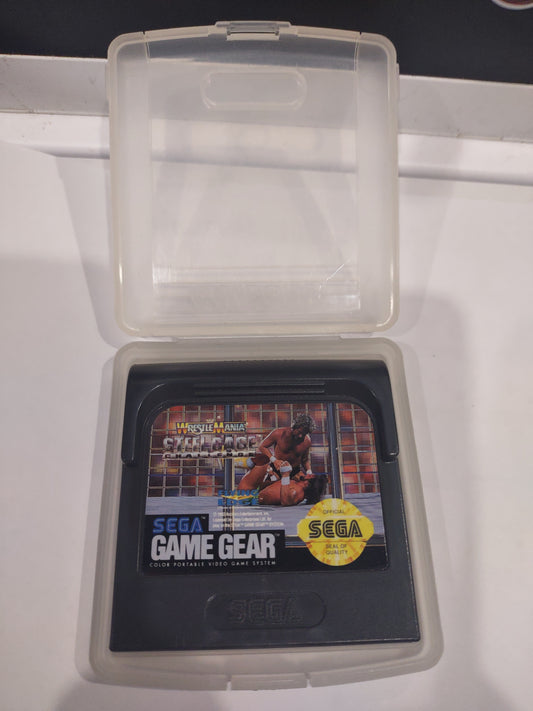 Gioco sega game gear WWf WrestleMania Steel Cage challenge wrestling