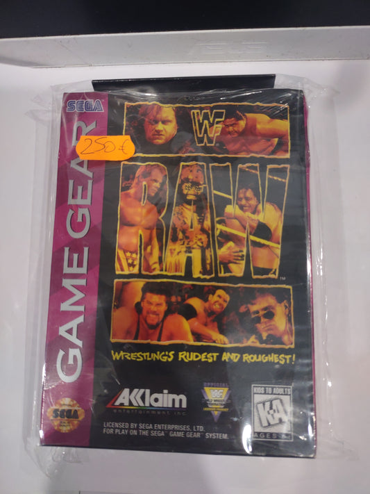 Gioco sega game Gear USA WWF RAW wrestling akklaim sealed