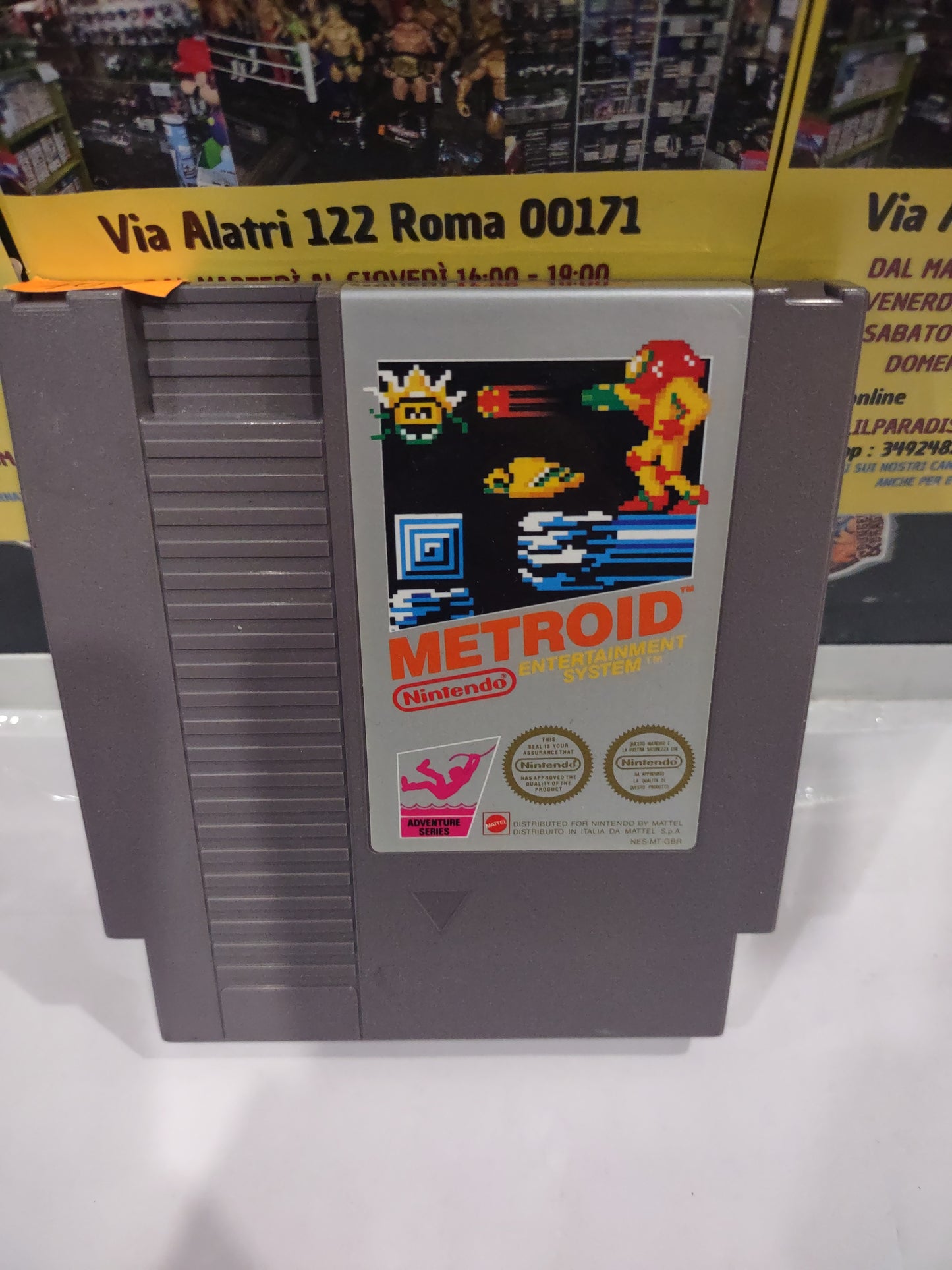 Gioco Nintendo NES 8 bit mattel metroid PAL A ita