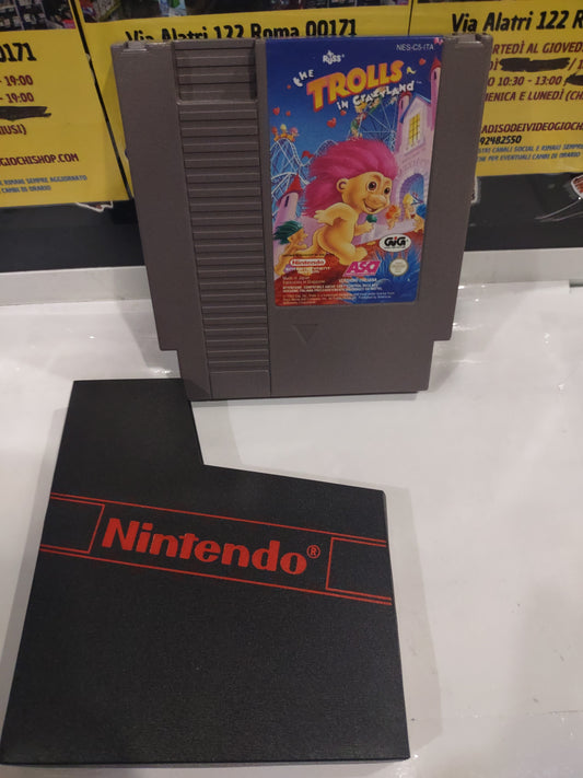 Gioco Nintendo NES versione italiana the  Trolls in crazyland