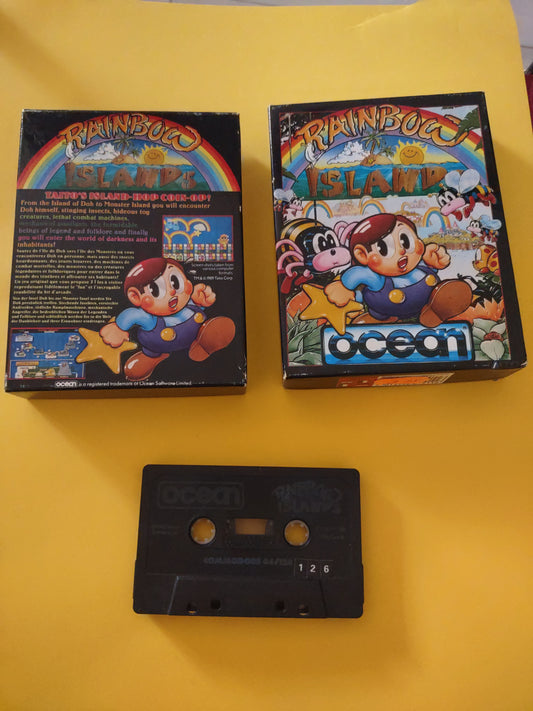 Gioco commodore 64 rainbow Island Ocean cassette game