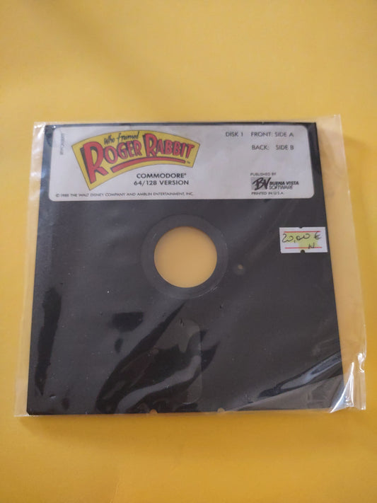 Gioco floppy commodore 64 128 chi ha incastrato Roger Rabbit