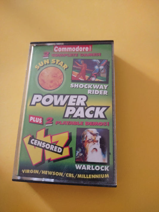 Gioco cassetta commodore Power pack 2 complete games